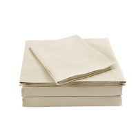 Royal Comfort Blended Bamboo Sheet Set Dark Ivory - Double - Model-3BD12F