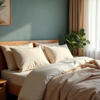 Royal Comfort 1000TC Cotton Blend Quilt Cover Sets King - Pebble - Model-EC002B