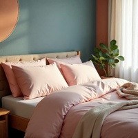 Royal Comfort 1000TC Cotton Blend Quilt Cover Sets King Blush - Model-503818