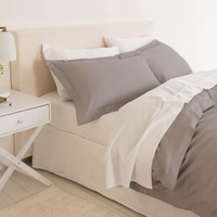 Royal Comfort - Balmain 1000TC Bamboo cotton Quilt Cover Sets (Queen) - Dove - Model-F6A26A