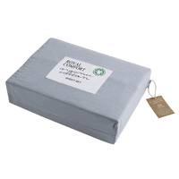 Royal Comfort - 250TC 100% Organic Cotton 4 Piece Sheet Set - Queen - Graphite - Model-9CA9C3