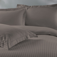 Royal Comfort 1200 Thread count Damask Stripe Cotton Blend Quilt Cover Sets Queen Charcoal Grey - Model-E2CA08