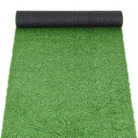 Prime Turf Artificial Grass Turf Rug Fake Grass 2 Rolls 15mm Height 50cm x 2m Indoor Outdoor Synthetic Grass Mat Carpet with Drainage Holes Plastic Pl