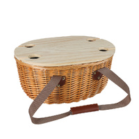 Picnic Basket Set Willow Baskets Outdoor - Model-99DFBB