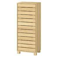Levede Bathroom Storage Cabinet Handleless Wood Floor Shelf Unit Cupboard Oak