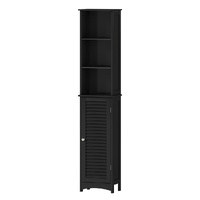 Levede Tall Bathroom Cabinet Storage 166cm Tallboy Cupboard Adjustable Shelf