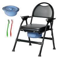 Levede Shower Tiolet Commode Chair Bedside Seat Elderly Pregnant Disability Aid