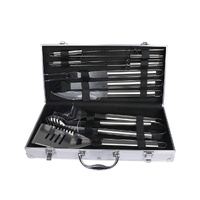 10Pcs BBQ Tool Set Stainless - Model-6300C1