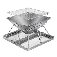 Levede Folding BBQ Portable Charcoal Grill 2-IN-1