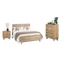Woodland Rustic Timber 4 pcs Double Bedroom Suite