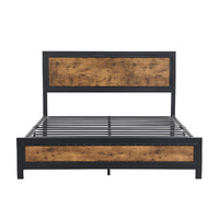 Metal Bed Frame Mattress Base Double - Model-824949