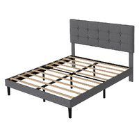 Levede Bed Frame Upholstered Platform Mattress Base Double