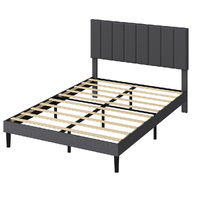 Levede Bed Frame Upholstered Platform Mattress Base Double