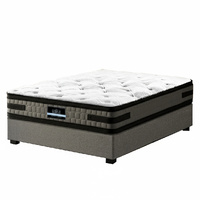 Artiss Bed Frame with 36cm Giselle Mattress Set King Single Gas Lift Base Grey