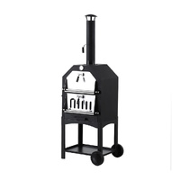 3in1 Pizza Oven Charcoal BBQ Grill Steel - Model-EAB01E