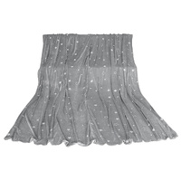 3x3M Large Oversized Blanket Grey Star - Model-70E342