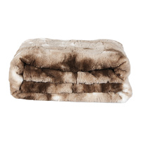 Luxury Tie-dyed Blanket Brown 127cm x 152cm - Model-B041FA