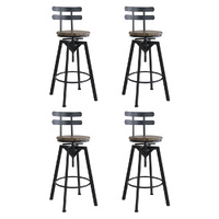 Levede 4x Bar Stool Industrial Adjustable