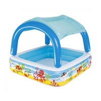 Bestway Beach Buddy Shaded Play Pool 1.4 x 1.4 x 1.15m