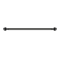 Steel Curtain Rod Quiet Rail Black - Model-E5747B