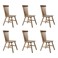 Levede 6x Dining Chairs Kitchen Windor Oak