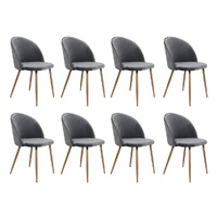 Levede 8x Dining Chairs Seat French Grey
