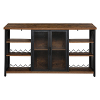 Bar Cabinet Buffet Sideboard Walnut - Model-E31F7A