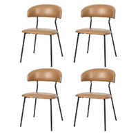 Levede 4x PU Leather Dining Chairs Kitchen Lounge