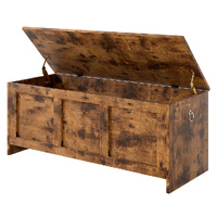 Levede Storage Bench Rustic Wooden Storage Cabinet