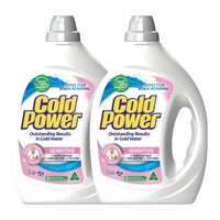 Cold Power 2L Laundry Liquid Effective Stain Remover Sensitive x2