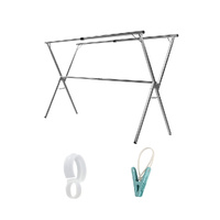 Levede Adjustable Clothes Drying Airer Foldable 150-200cm