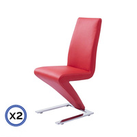 Z 2x Dining Chair Red