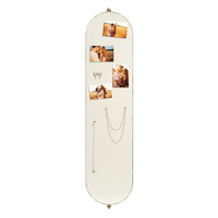 360? Swivel Wall Mirrors 140cm x35cm Oval Shape Gold Frame - Model-00FBA9