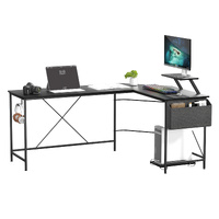 Computer Desk Corner Desk Black - Model-88D436