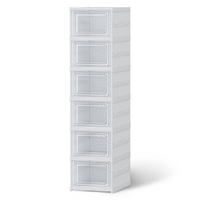 Artiss Foldable Shoe Rack Organizer 6 Tier Storage Shelf Hallway