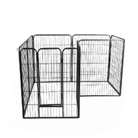 8 Panel Pet Dog Playpen Puppy Exercise Black 2.5kg Mackerel & Lamb - Model-BD93BE