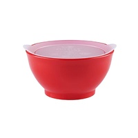 Kids Spill-Proof Anti-Slip Bowl Stage 1 8oz | Twin Pack with Lid Green - Model-8DFF5B