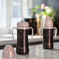 Dark Stainless Straw Cup 300ml Red - Model-8CDAEE