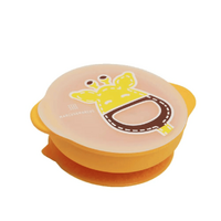 Marcus & Marcus - Sunction Bowl with Lid Lola the Giraffe-Yellow