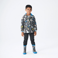 Shiny Kids Rain Boots | Ombre Stars size 9 - Model-BD9A5B