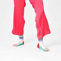 adult Half Stripe Sock Mint Blue Size 36-39 - Model-20BDAD