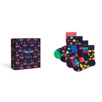 Kids Sock  Cherry  Gift- 4-Pack Size 2-3Yrs - Model-760F82