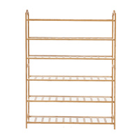 Bamboo Shoe Rack Storage Wooden - Model-337F58