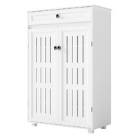 Levede Shoe Cabinet Door Storage Rack Cupboard White