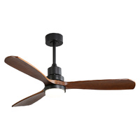 52'' Wood Ceiling Fan DC Motor Walnut - Model-0DEB75