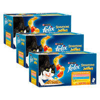 Felix Sensation Jellies Favourites Selection 36x85g x3