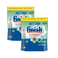 Finish Ultimate 0% Foam 160 Dishwasher Tablets