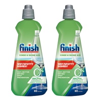 Finish 0% Dishwasher Rinse Aid 400ml x2