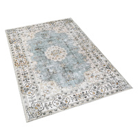 Floor Rug Short Pile Washable Vintage Carpet Soft Plush Non Slip 200x290 - Model-0D8281