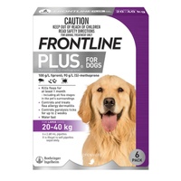 Frontline Plus Dog 20-40kg Purple Large 6pk